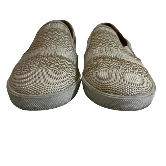 Jimmy Choo Demi Woven Slip-On Skate Sneakers Cream Slip Ons Authentic US 10 - Picture 8 of 13